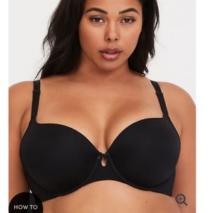 Black Lightly Lined Tshirt Bra 360 Smoothing